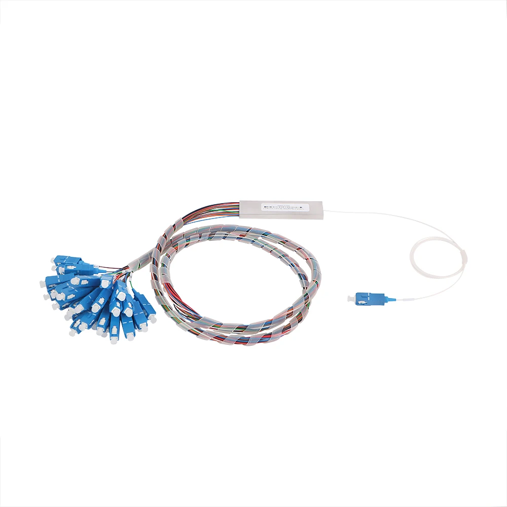 1*32 Steel Mini Tube Type PLC Splitter For CATV Network & FTTxSystem & Passive Optical Networks