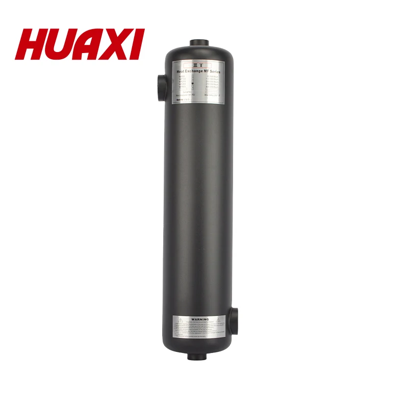 HUAXI Factory Wholesale Black Swimming Pool Heat Pump 1-10 Square Meter Tubular Heat Exchanger Enhances Water Temperature