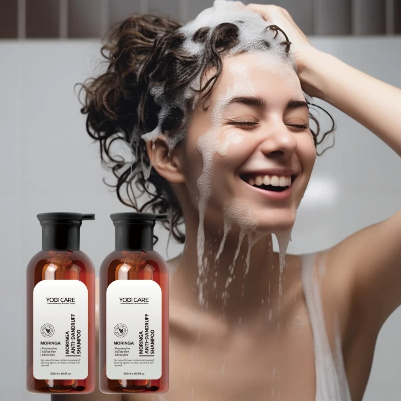 YOGI Wholesale Natural Moringa Anti-Dandruff Hair Shampoo Sulfate Free Herbal Moisturizing Shampoo