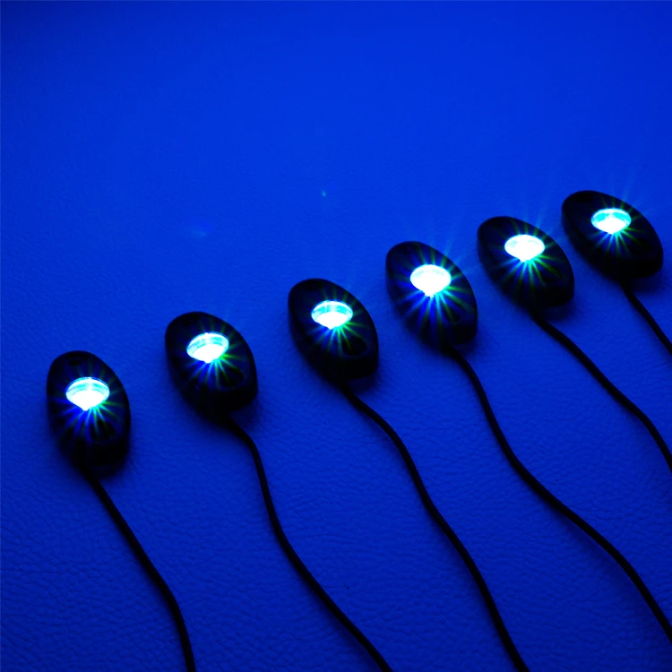 Best brightest waterproof off road lux 4 Pods RGB led rock lights kit for truck/utv