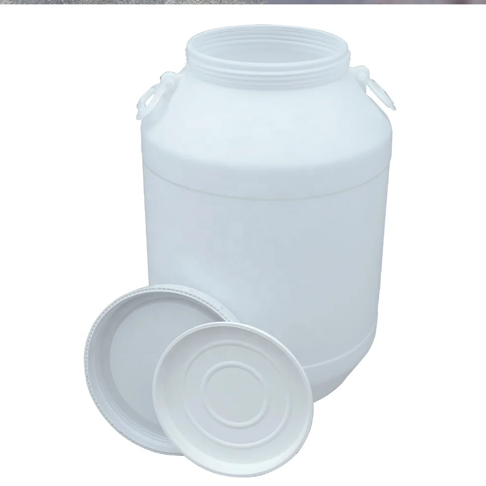  Л белый пластиковый барабан HDPE с крышкой и ручкой для химических