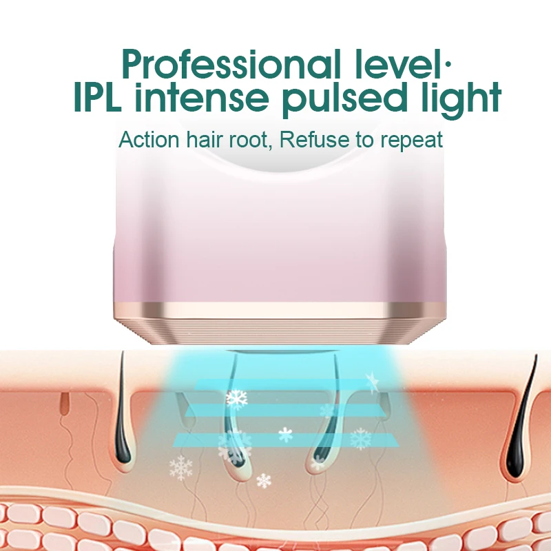 Лучшее безболезненное удаление волос IPL для женщин и мужчин, для всего тела, для домашнего использования, лазерное удаление волос ICE COOL