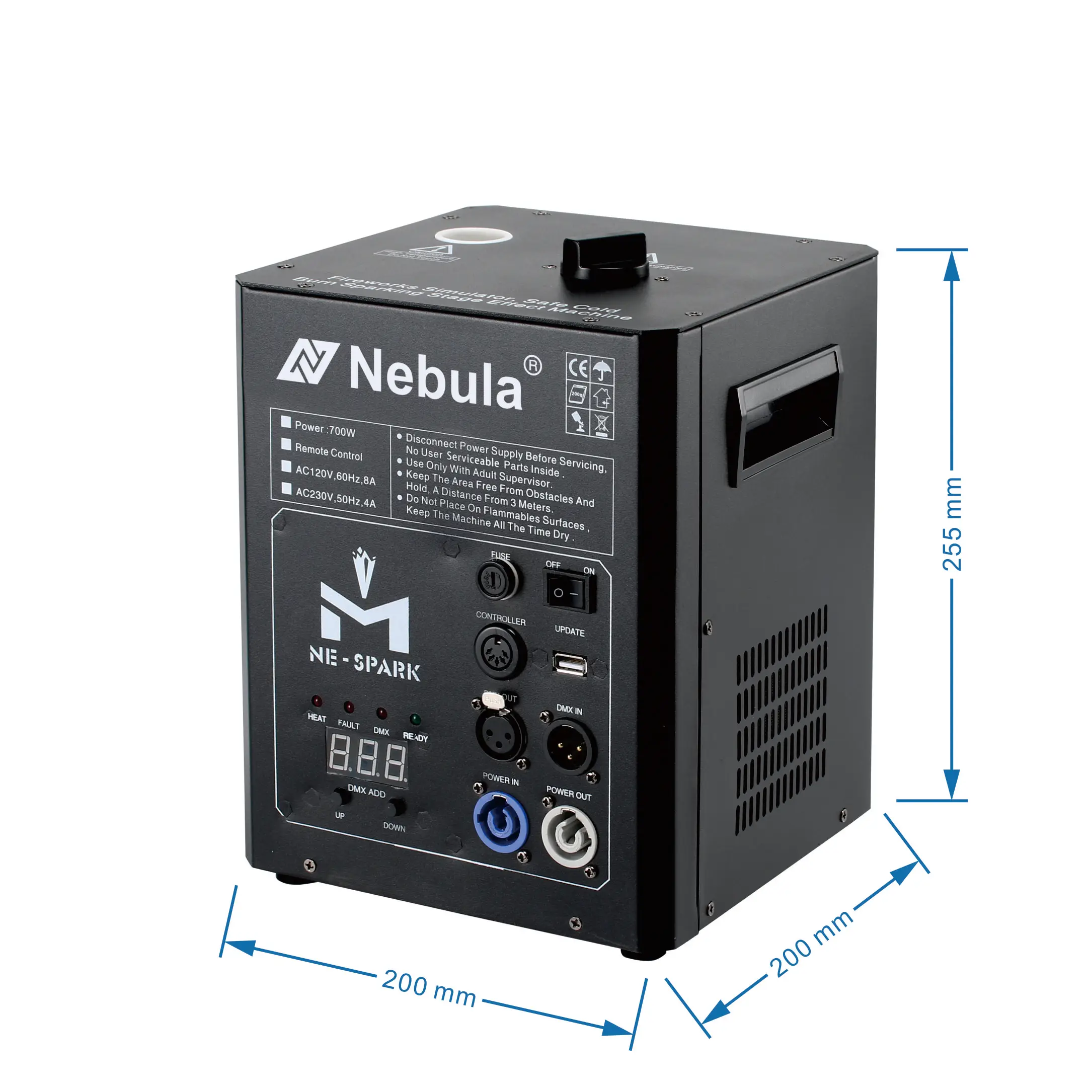 Hight Cost-effectiveness Cold Spark machine With DMX Control For Wedding/Performance/events