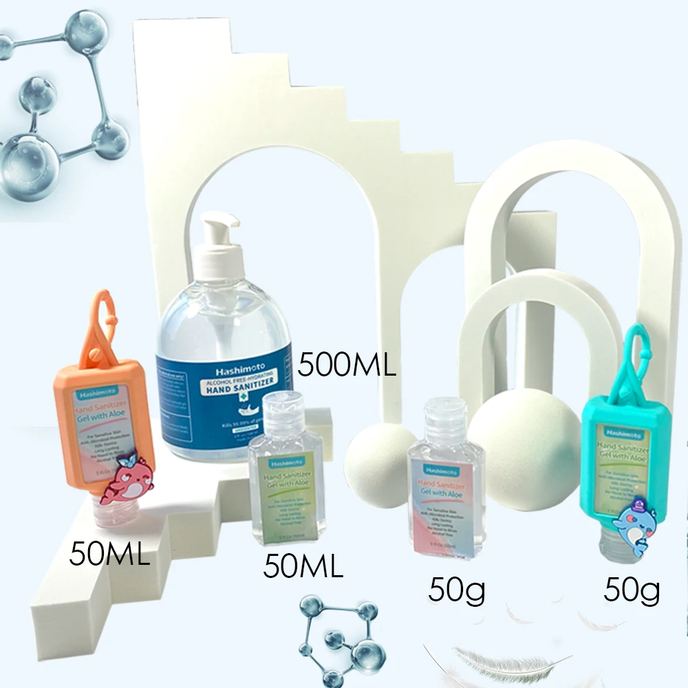 Factory Wholesale Hand Wash Liquid Soap 50ml 100ml 500ml Portable Mini Waterless Antibacterial Hand Sanitizer Gel