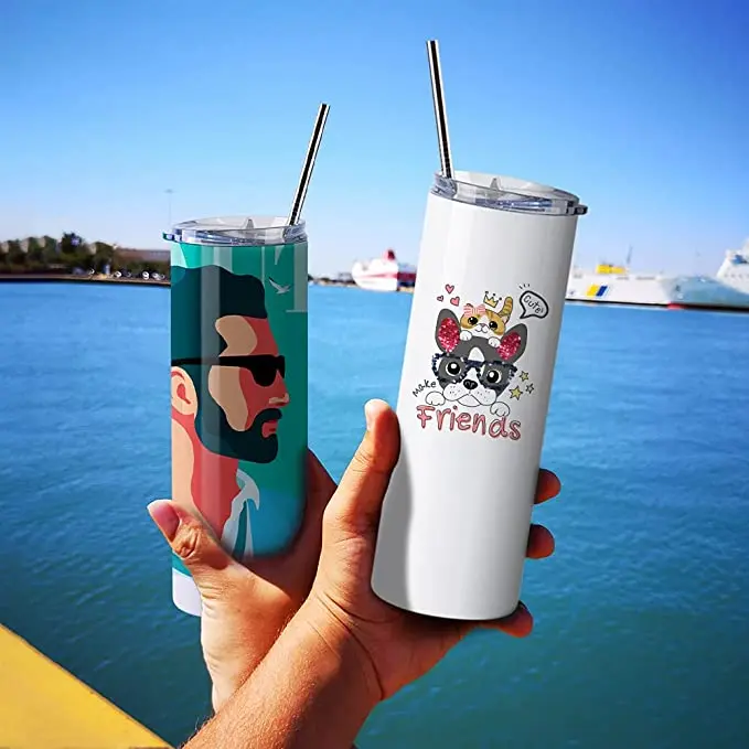 Оптовая продажа из нержавеющей стали 20Oz узкие вина Бутылка Для Воды сосуды китайские Termicos стакан термоусадочная пленка Асеро Подарочный набор с крышкой и трубочкой