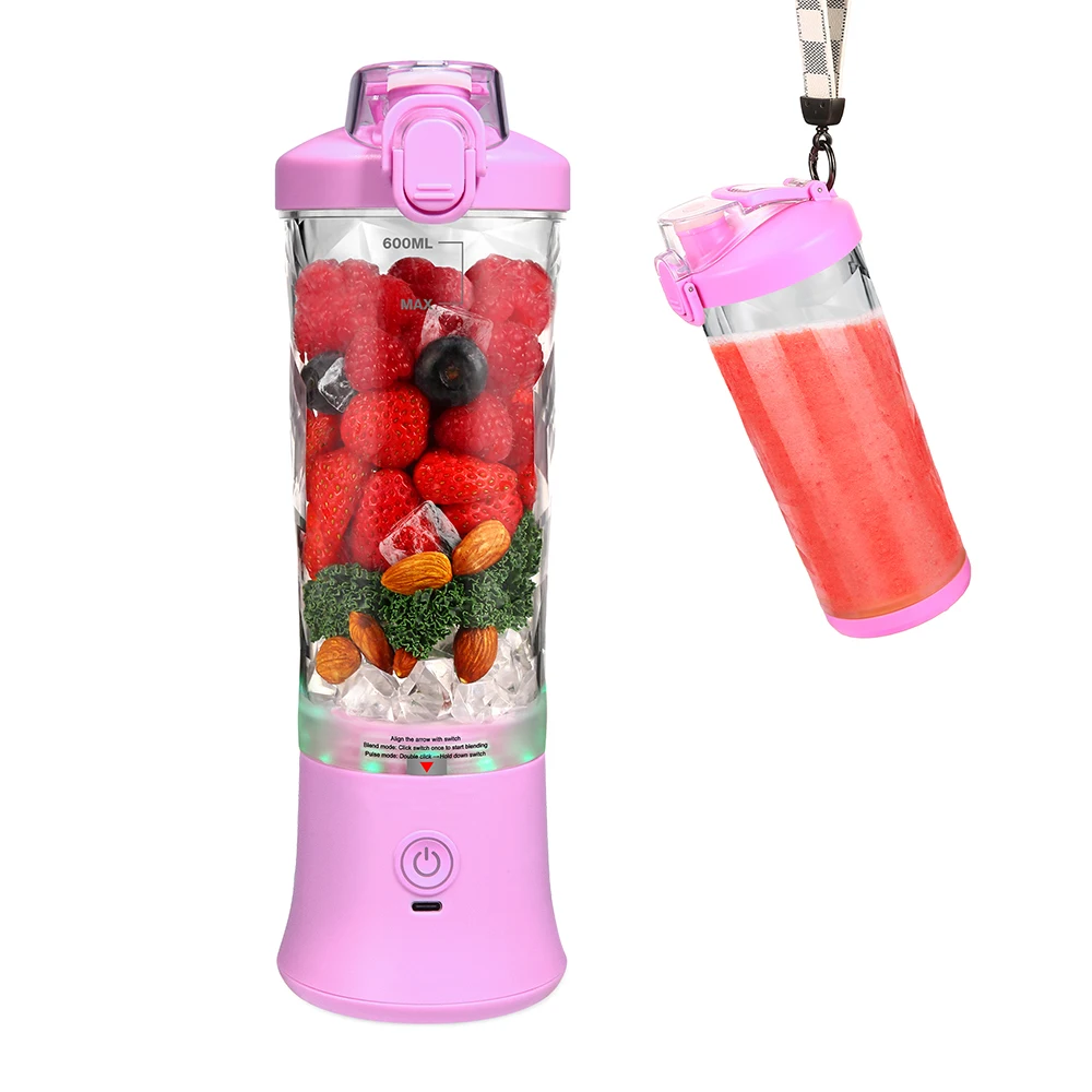 Factory design best selling 600ml sports juicer blender protein fruit shaker electric portable blender