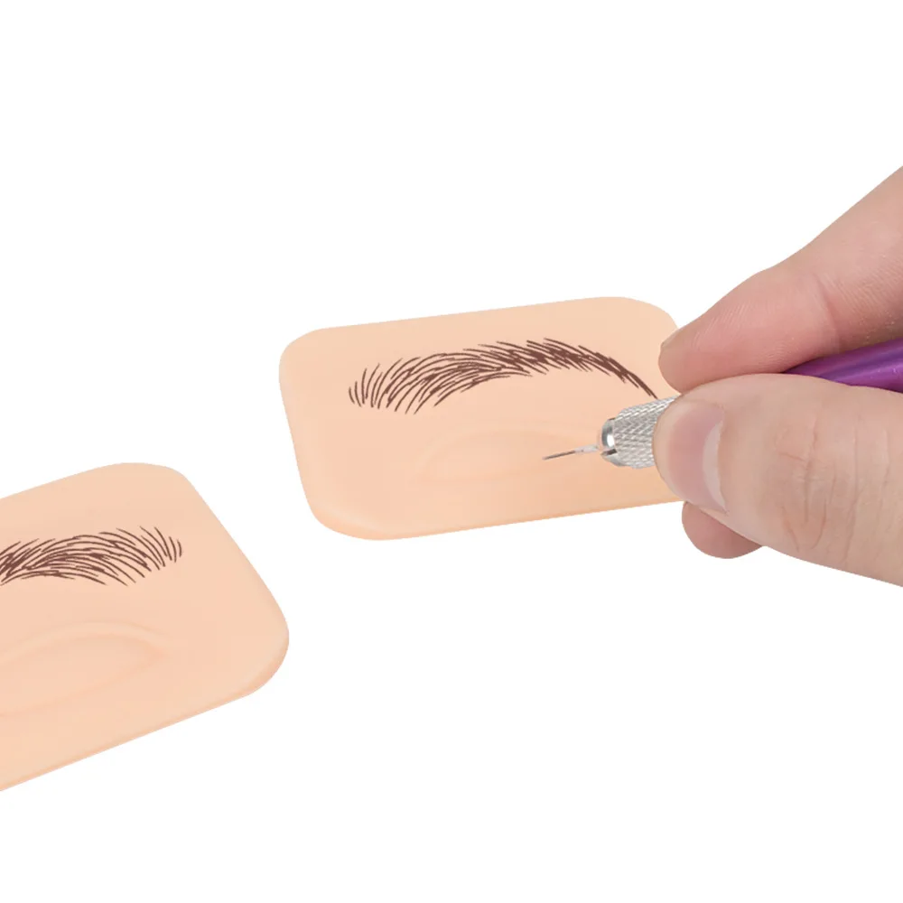 Beauty mini 3d surface face blank eyebrows eyeliner eye makeup microblading tattoo practice board silicone skin