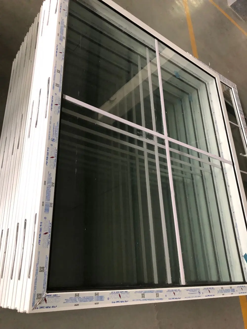 Home Security Soundproof Windproof Hurricane Impact Double Glazed Pvc Profile Vinyl Sliding Windows