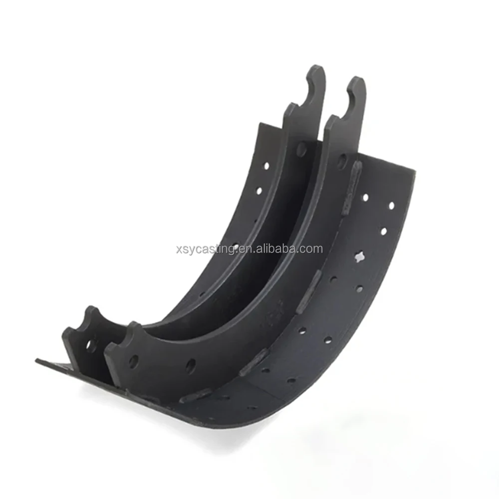 OEM customized Resin Coated Sand Casting of Nodular Cast Iron Agriculture Machinery Spare Parts Brake Shoe
