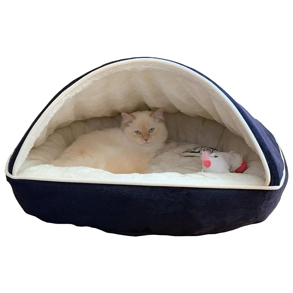 
Comfortable Pet Lounge Dog Cave Bed Soft Snuggle Sleeping Beds For Puppies Kittens 