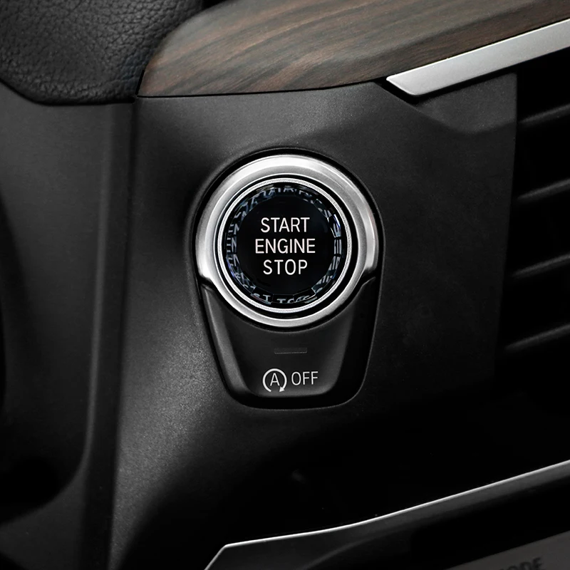 Suitable for BMW E chassis series black diamond crystal start ignition button