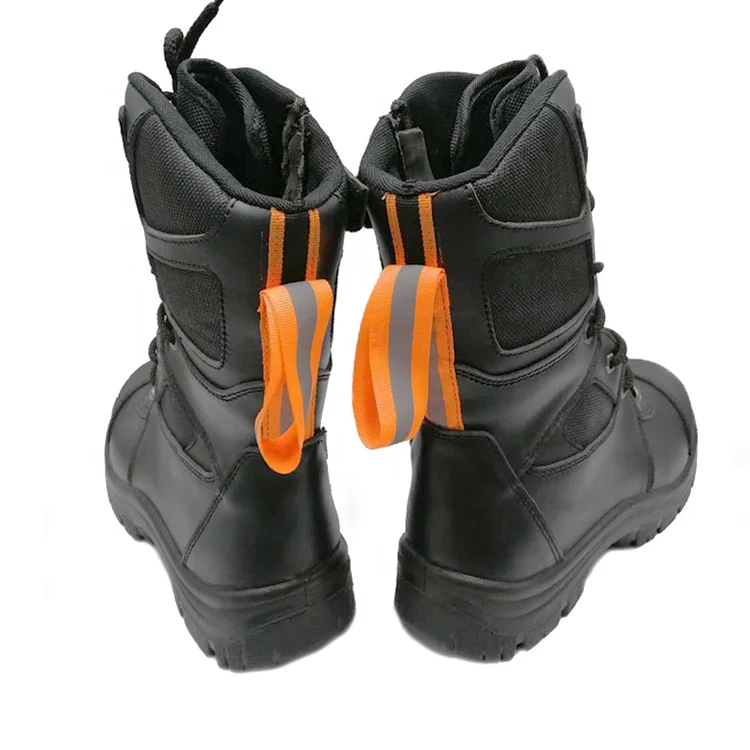 China Men Wear Foot Shank Protect Rescue Leather Composite toe Safety Boots