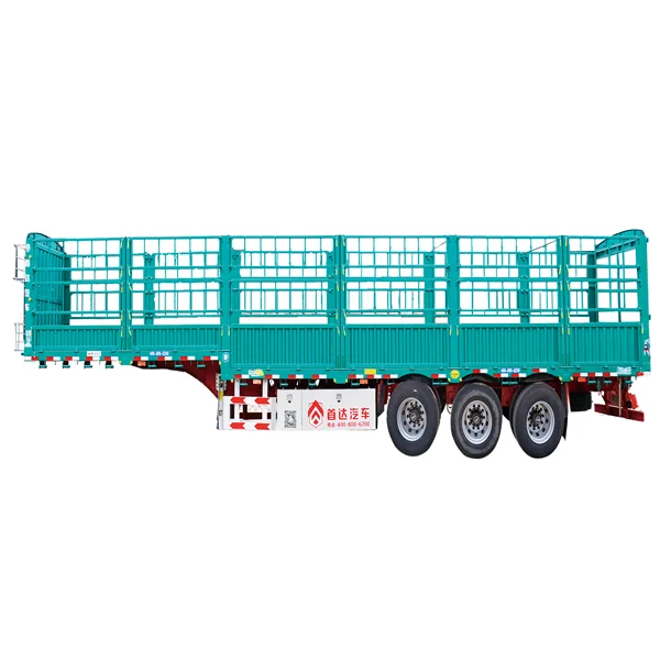 Factory 3/4 axles 40ft side wall semi cargo truck fence semi trailer