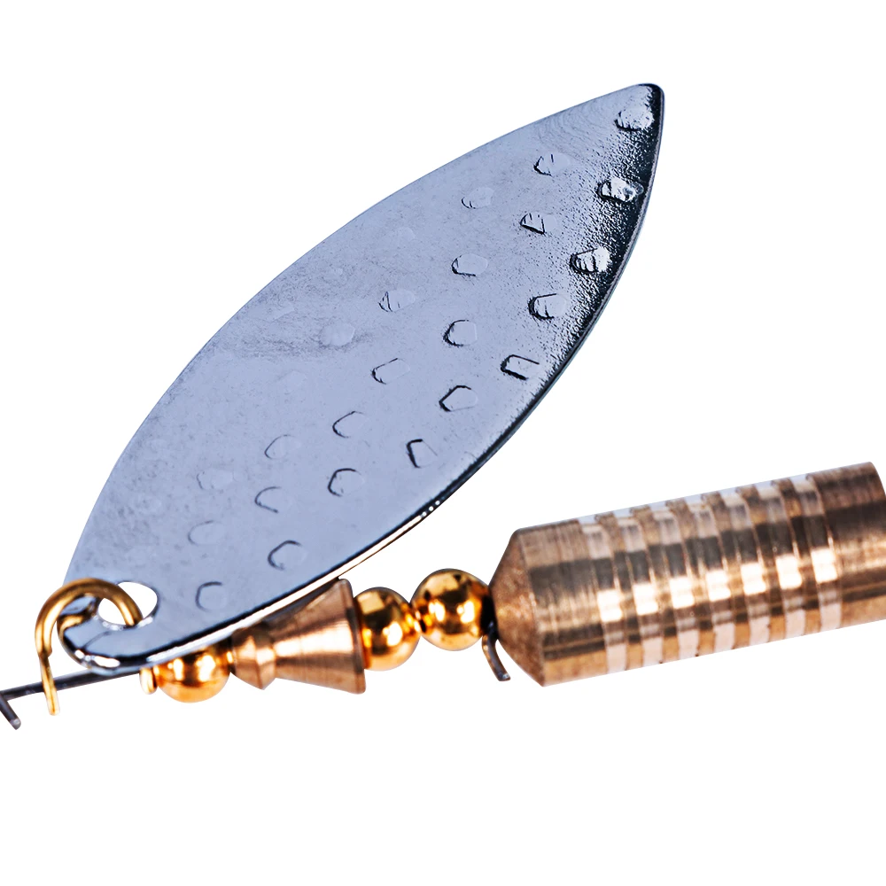 Fishing Lure Spinner Bait Copper Spoon7.5cm/11.6g Metal Bait Isca Artificial Pesca Hard Bait Fishing Tackle