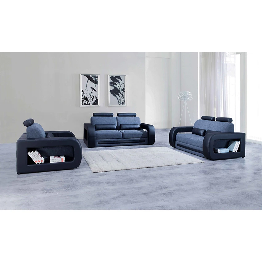 Leather sofa set furniture recliner corner luxury top grain leather living room sofas