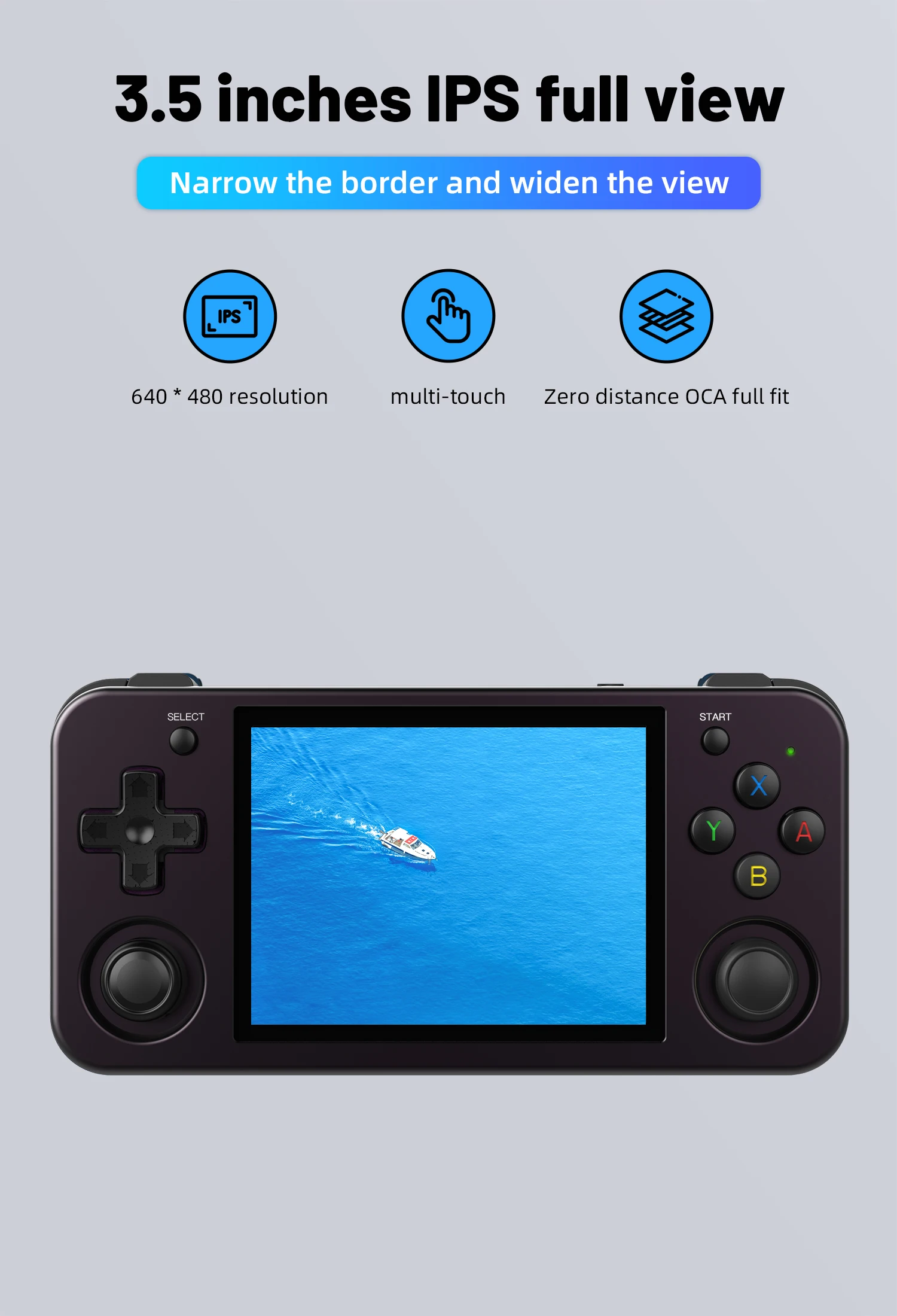 ANBERNIC RG353M Metal 3.5 Inch IPS Touch Screen Game Player 640*480 Built-in Hall Joystick Android 11 64 Bit Linux System Gifts