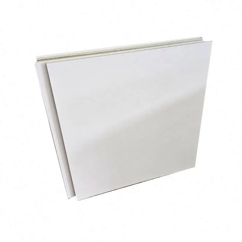 High Quality Mineral Wool Acoustic Ceiling Rock Core Fireproof a Basaltic Acoustistonewool for Offices 60*60cm Fabric