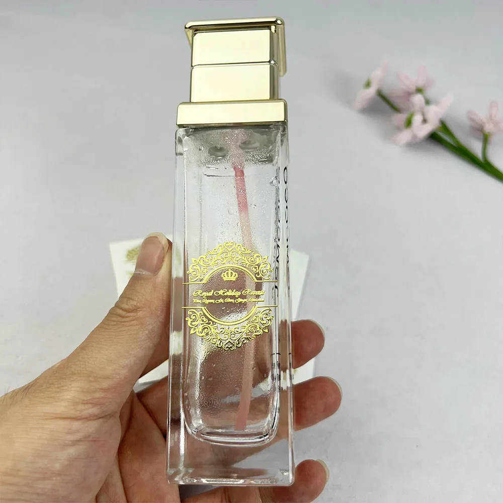 Perfume Sticker Personalized Labels Waterproof Sticker Nickel  Logo Hight Quality  Metal Label Nickel 3D Transfer Gold Sticker