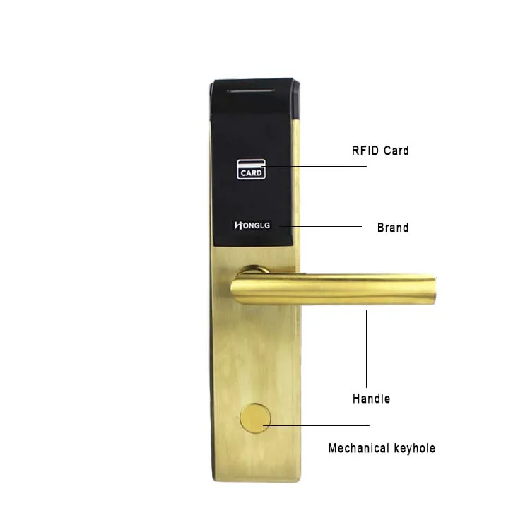 2020 Best Sell Wireless C Grade lock Cylinder Smart Hotel Handle Door Lock with