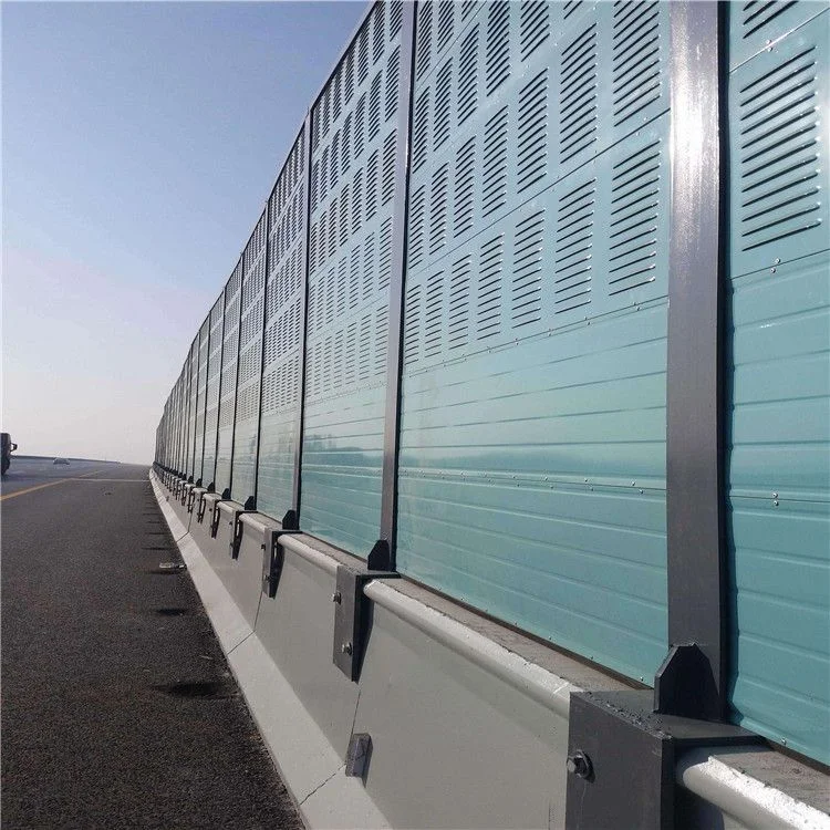 Best selling highway-railway project sound-absorbing barrier manufacturer noise barrier wall from anping shitai factory