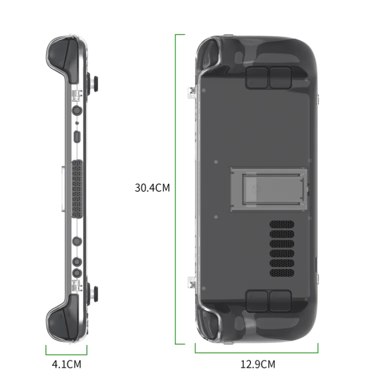 Противоударный прозрачный защитный чехол из поликарбоната для палубы пара, прозрачный чехол для игровой консоли