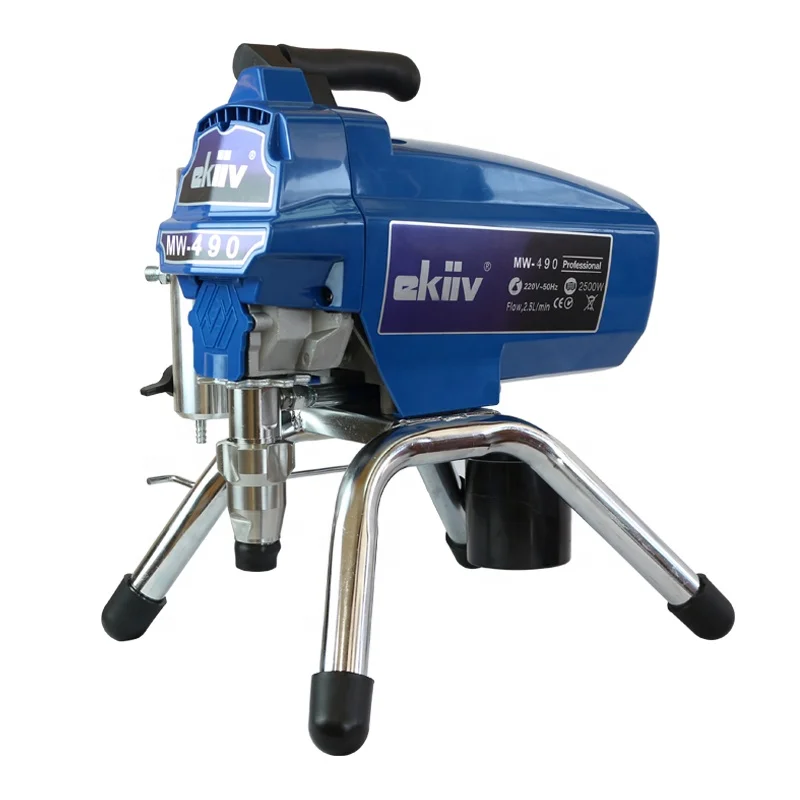 Super Practical Wall Spraying Equipment EKIV M490 Electric Design Brushless Motor Stainless Steel Airless Spraying Machine