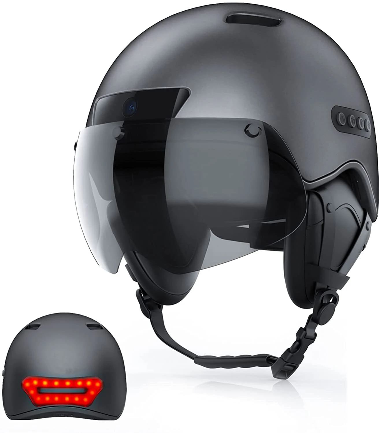 Cycling Helmet with Built-in Speaker and Microphone Camera	Smart Helmet for Motorcycle