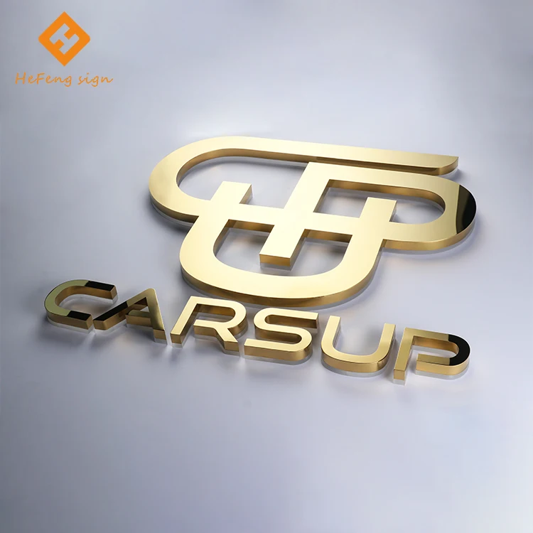 Factory led backlit letters stainless steel letter sign 3d led sign aluminum sign for shop