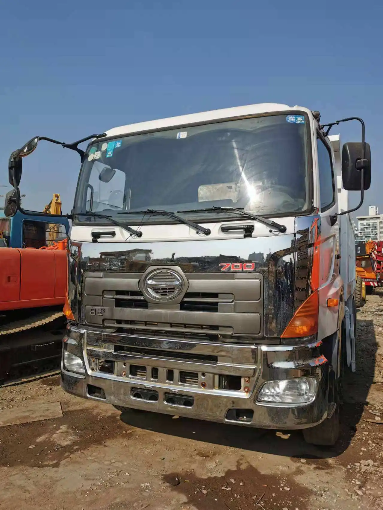 Japan Used Hino 700 tipper truck, 6*4 hino dump truck original for sale