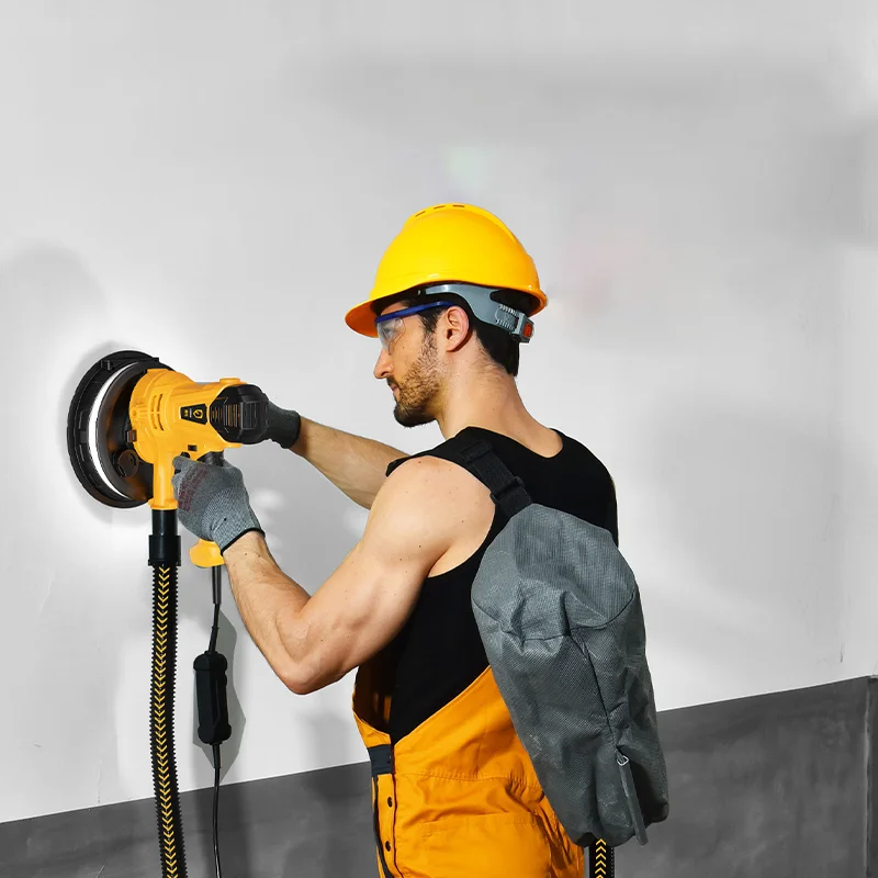 Drywall Corner Sander Electric Dustless Drywall Sander Led Light Wall Sander Tools Wall Putty with Dust Collection Industrial DY