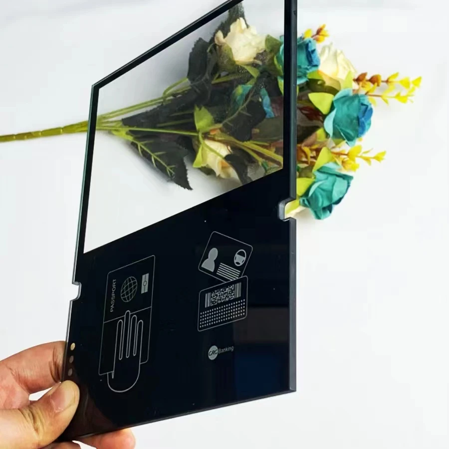 Clear Anti - scratch Anti - fingerprint HD Silk screen Printing glass for Display screen