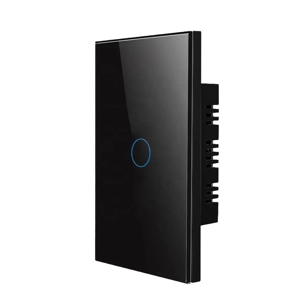 AU / US Standard Touch Glass Panel Single Gang Touch Sensitive Light Switch/us standard 110v 220v/tuya smart interruptor