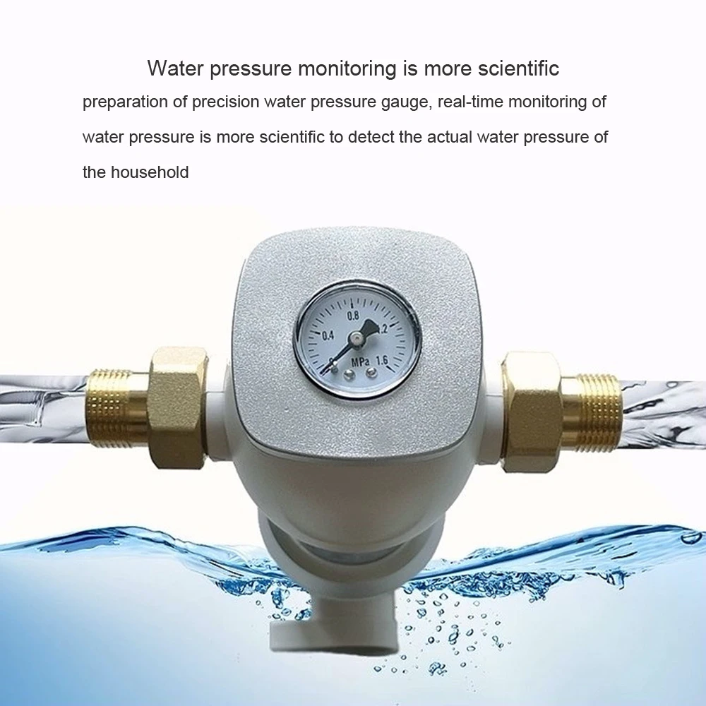 House Auto Backwash Pre-filtration 3/4 ,1/2 inch Stainless Steel  Mesh Water Purifier Large Flow Descaling Tap Water Filter