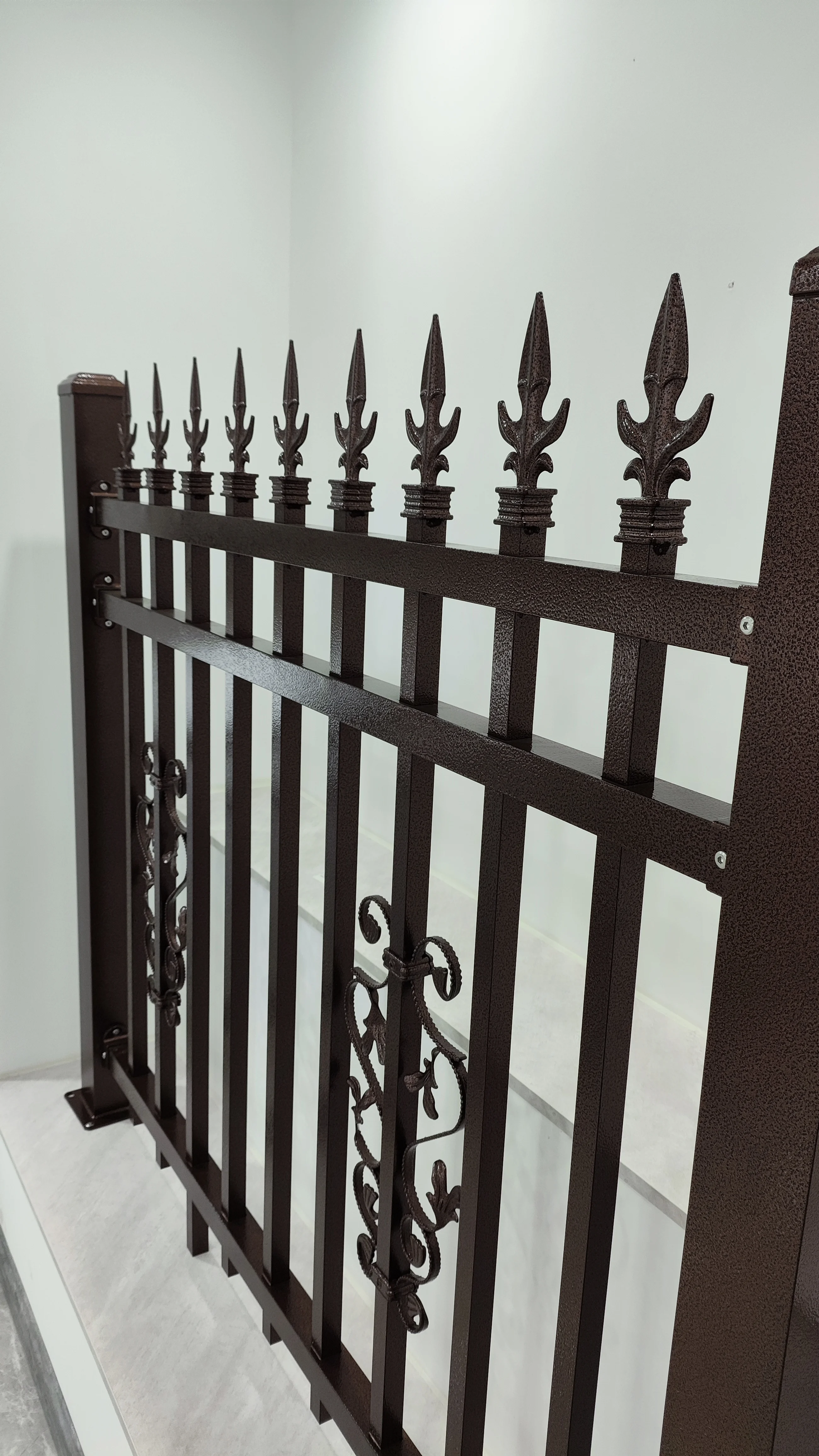 Spiral staircase wrought pipe deck stainless steel balustrade system hand railing designs modern wrought iron handrails