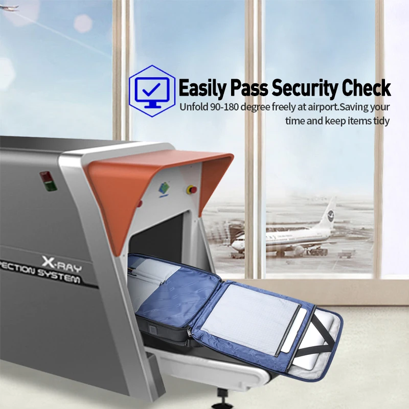 BOPAI Wholesale Business Travel Expandable Casual Bag Pack Anti Theft 15.6 Inch Men USB Charging Laptop Backpack