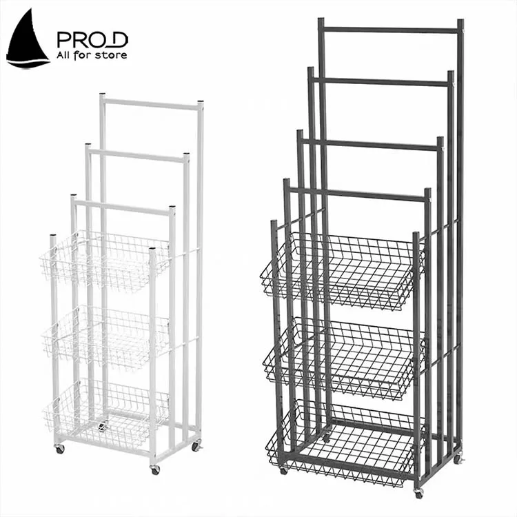 Supermarket Commercial Multifunctional Iron Belt Storage Shelf Sun Umbrella Display Rack White Umbrella Stand