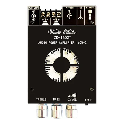 160W*2 High bass adjustment BT audio power amplifier module dual channel stereo TDA7498E 1602T