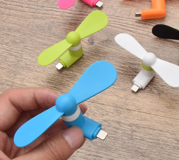 2020 2 IN 1 Mini Travel Portable rechargeable Cell Phone Fan electric water cooler USB Fan For iPhone Android mini usb fans