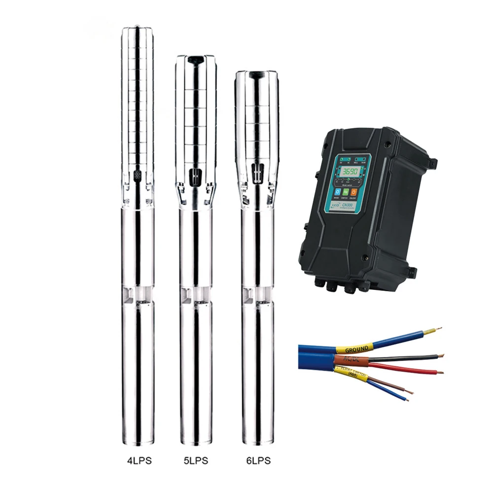 LEO 4LPS AC/DC Agricultural irrigation solar pump solar power system cost solar panel pomp