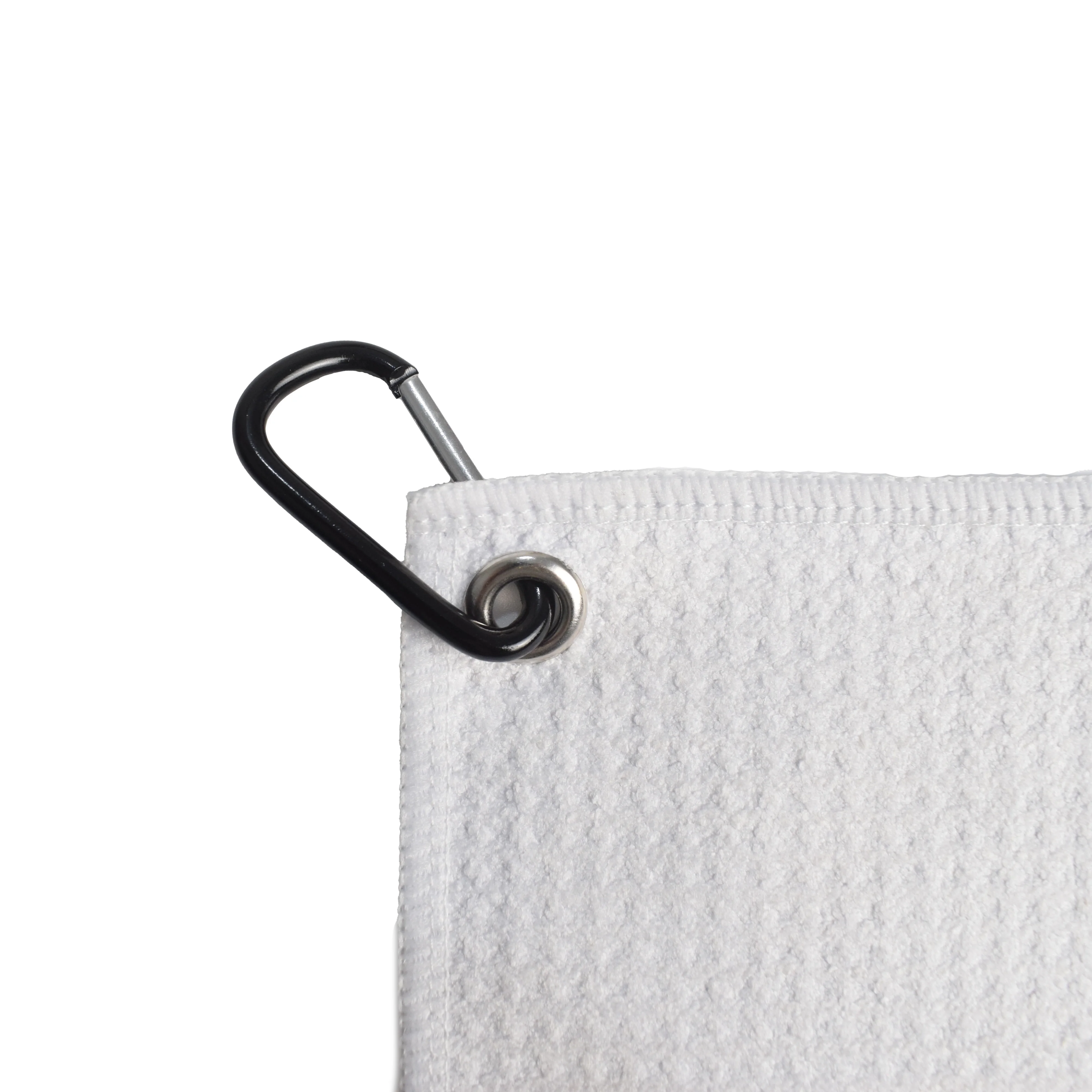 Waffle Microfiber Towel with Logo and with Hook Custom Printed Sublimation Microfiber Golf Towel