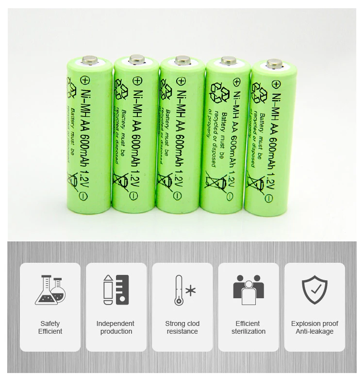 Ni-Mh AAA 600mah rechargeable Battery 1.2V
