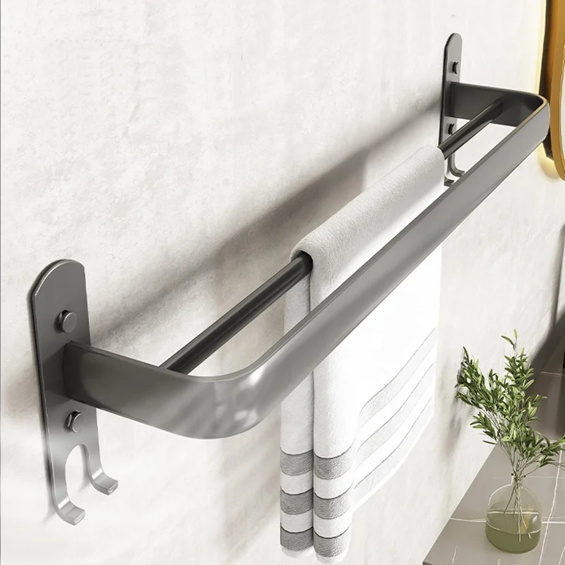 Modern Bathroom Towel Bar Accessory Set Towel Rack quality Aluminum wall mounted bathroom accessories set