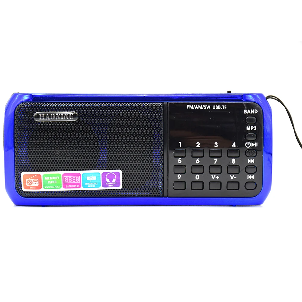 HN-S361LED FM/AM/SW 3 диапазонное радио Светодиодный фонарик Встроенный динамик с дисплеем Портативный карманный