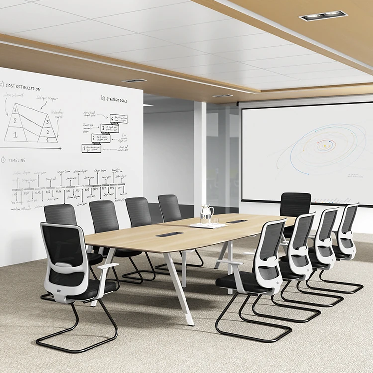 High Quality Office Furniture Melamine Wooden Conference Meeting Table For Boardroom