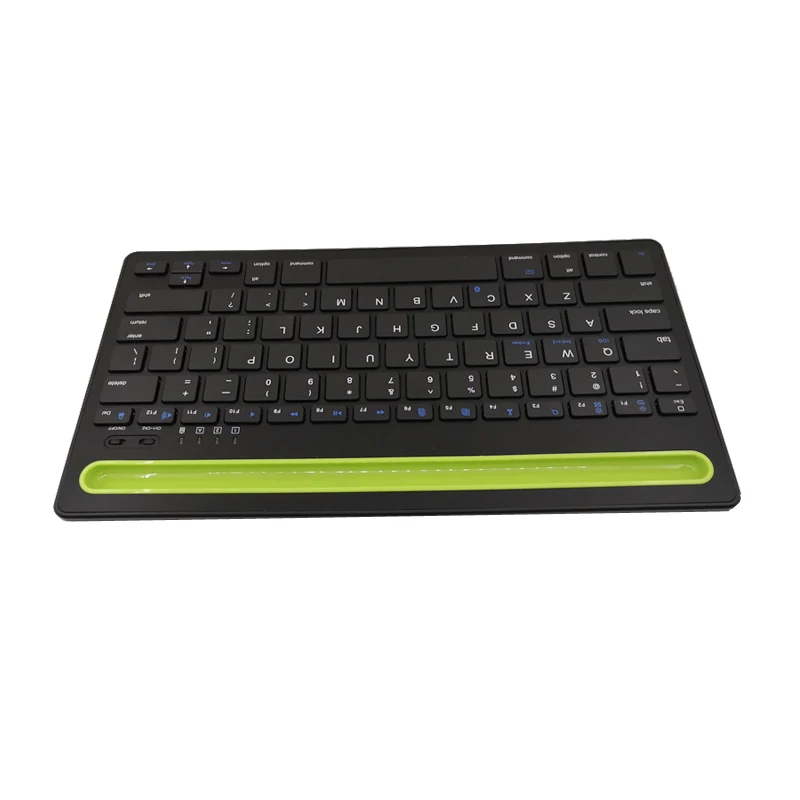 Ultra-thin BT Wireless Keyboard For Smart Mobile Tablet Laptop Rechargeable Keypad Universal Keyboard Built-in Stand Slot
