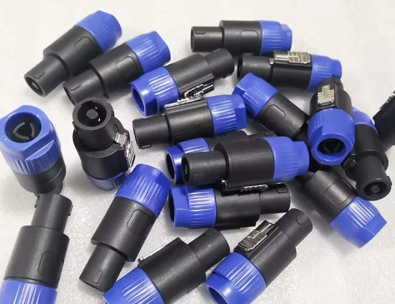 Professional 4 Pole Plug Twist Lock Speakon Speaker XLR Cannon Adapter Connectors