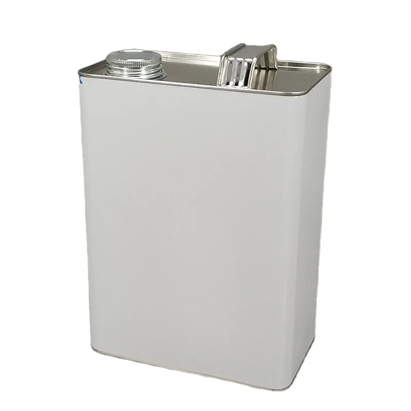 Gallon Rectangular Metal Can Screw Top Chemical F-style Cans