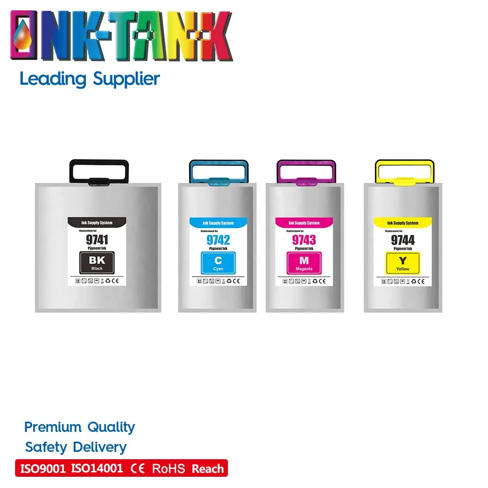 INK-TANK T974 T9741 T9742 T9743 T9744 C13T974100 Premium Color Compatible InkJet Bag Ink Cartridge for Epson WF-C 869 C869RDTWFC