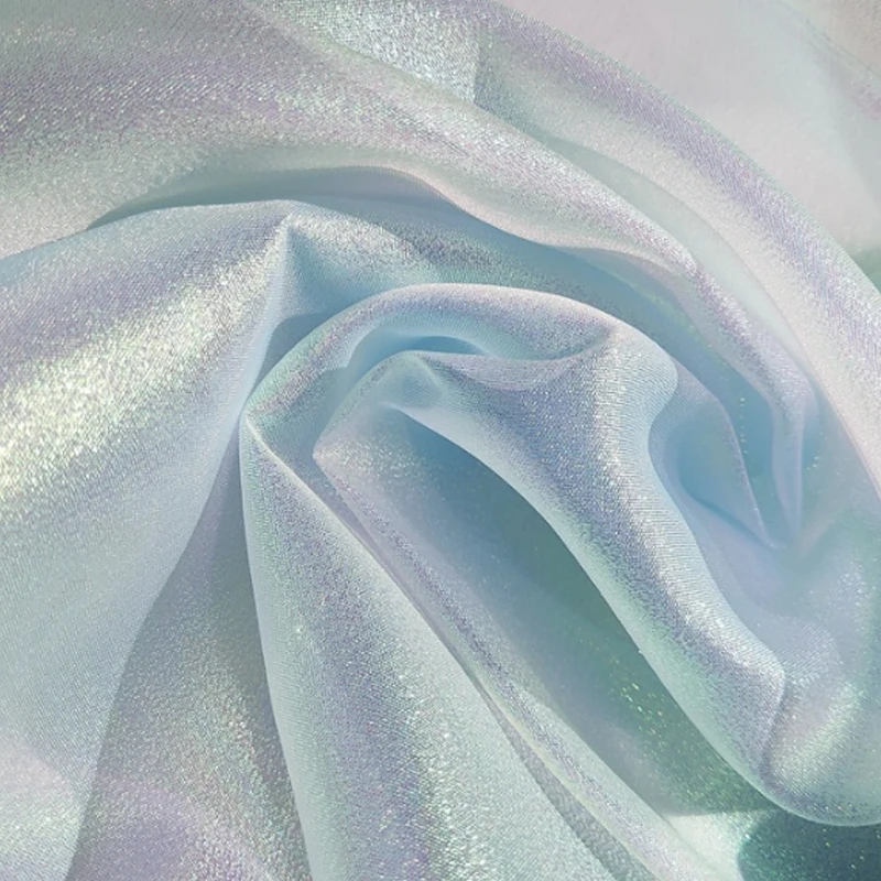 Polyester/Cotton Ombre Organza Fabric Wedding Fabric For Cloth Dress Decoration