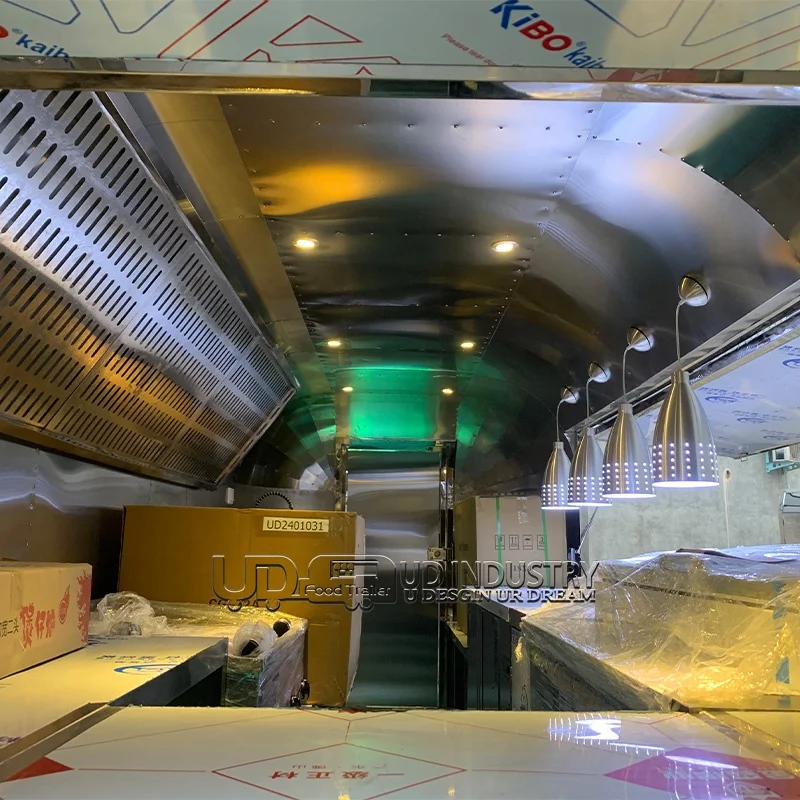 In Stock Fully Equipped Enclosed Coffee Truck Pizza Mobile Bar Airstream Food Trailer For Sale